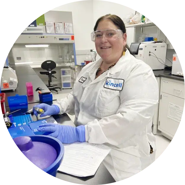 Biotech Scientist Working In Lab from Kincell Bio