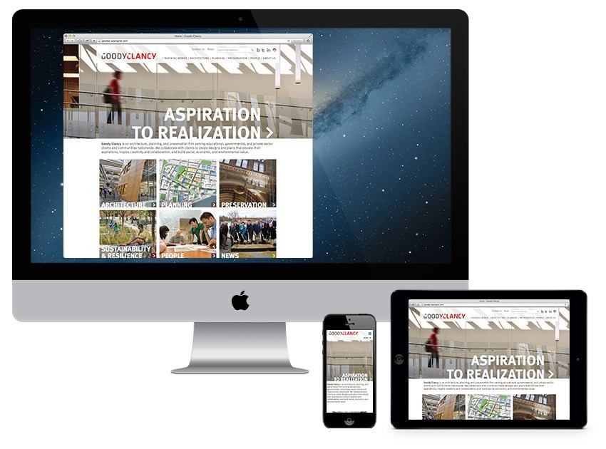 Responsive Website homepage