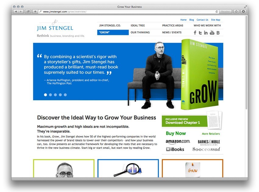 “GROW” Landing page