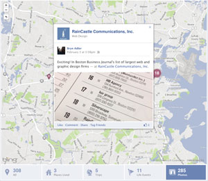 Facebook map RainCastle