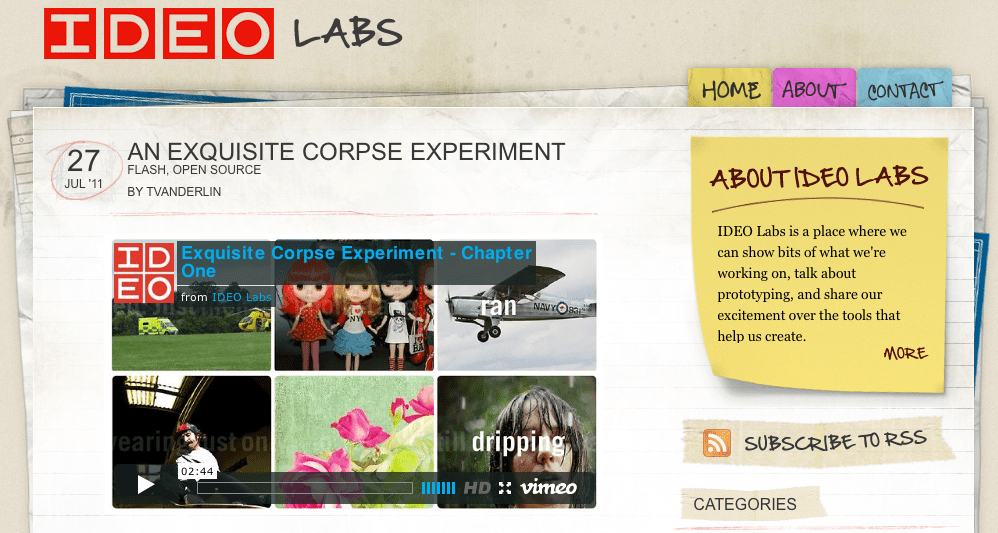 IDEO labs screen shot