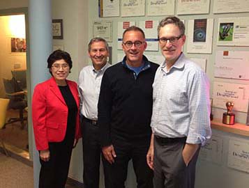 L to R: Selina Yoon, John Canestraro, Jim Stengel, Paul Regensburg