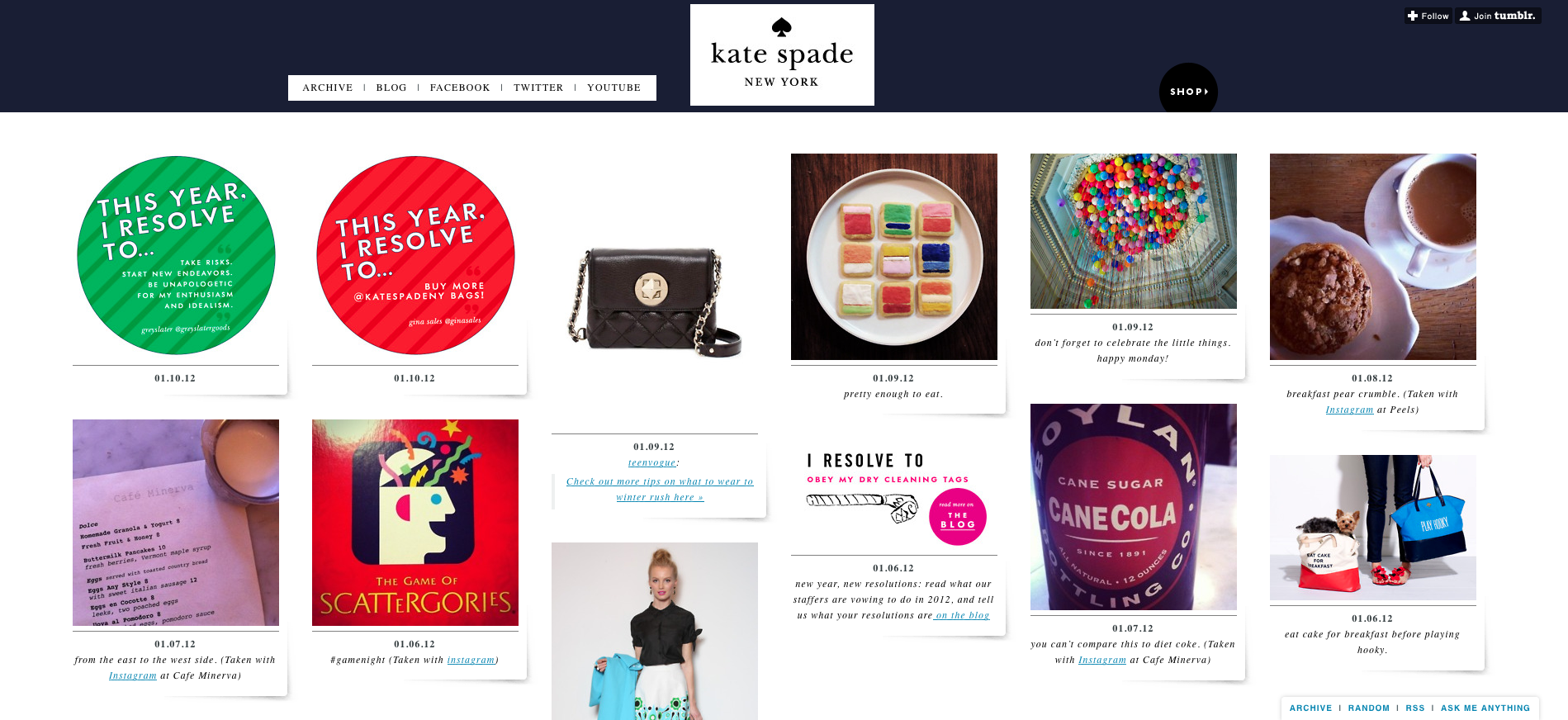 Kate Spade Tumblr