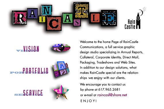 RainCastle website 1997