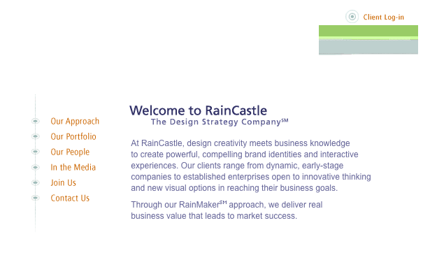 RainCastle website 2001
