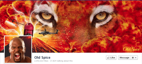Old Spice Facebook cover photo