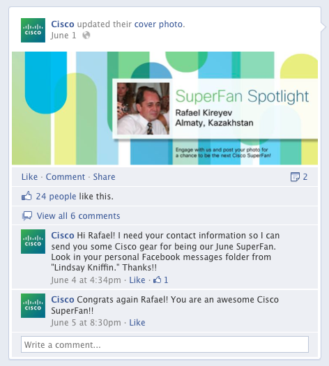 Cisco facebook