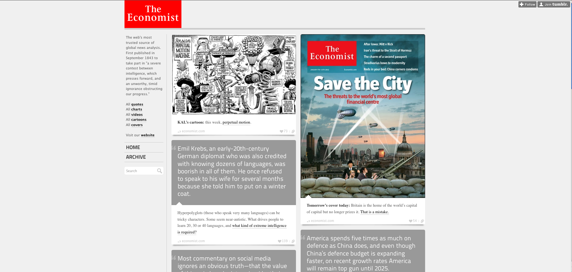 The Economist Tumblr