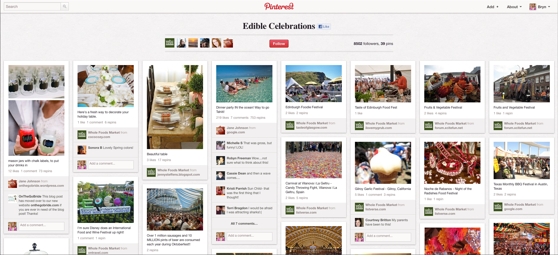 Whole Foods Pinterest