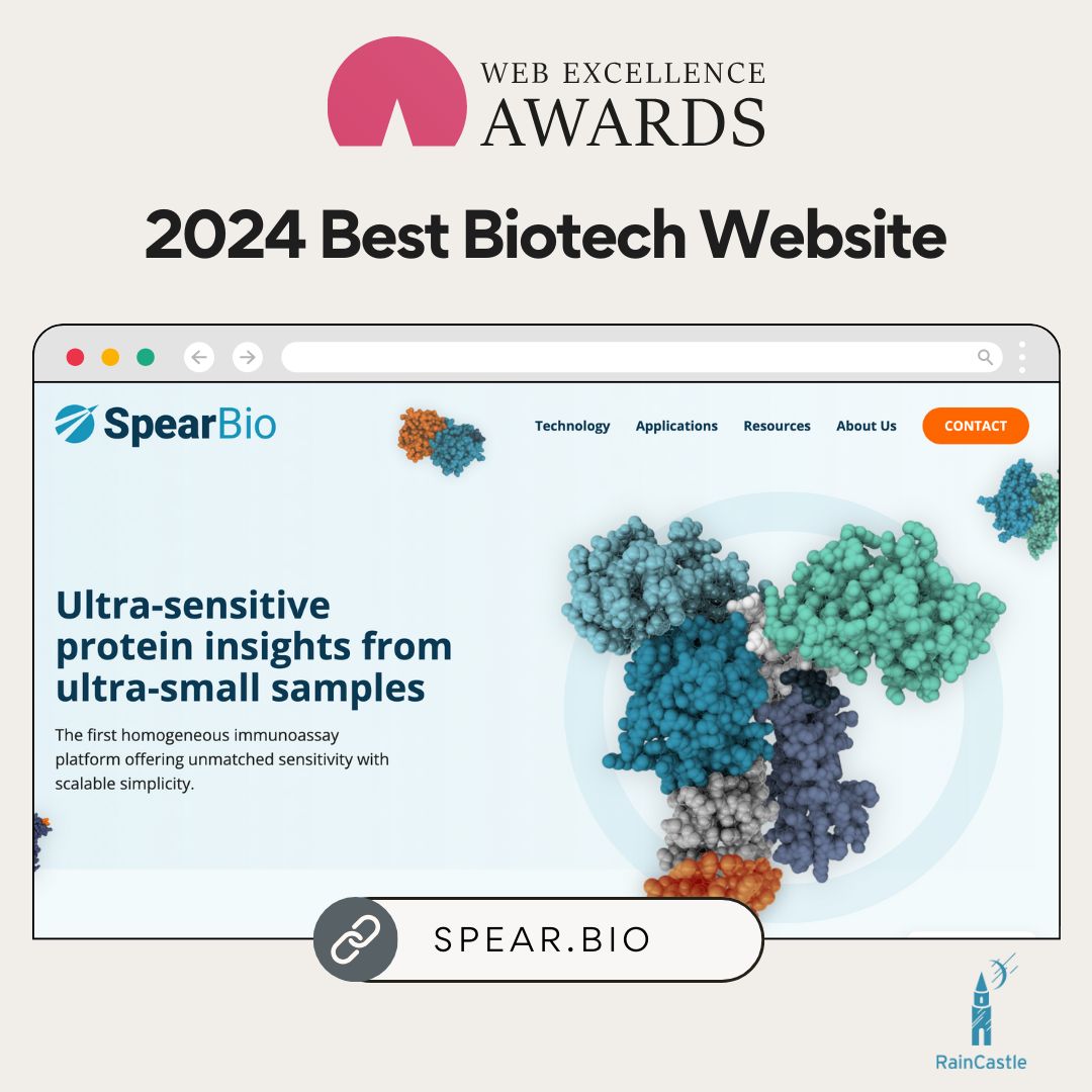 RainCastle wins Web Excellence Award for Best Biotech Website Design 2024