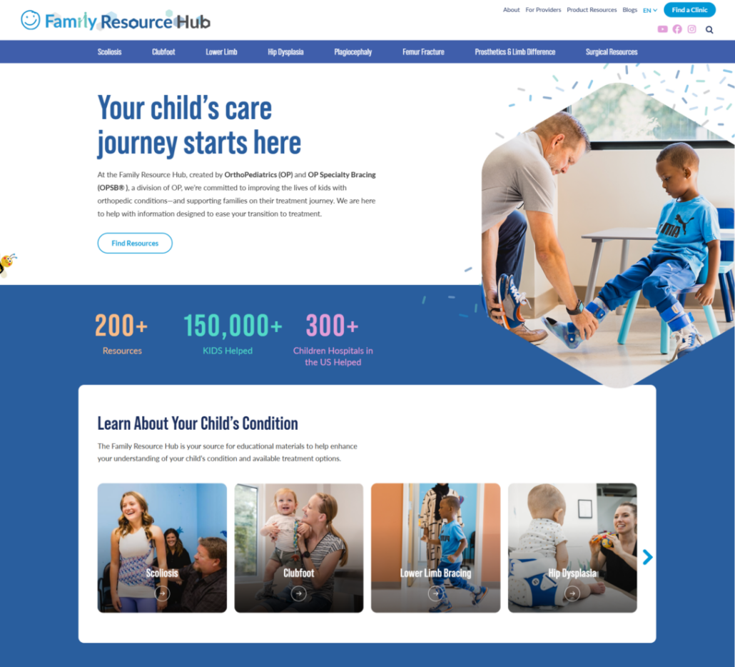 OPSB Family Resource Hub Screenshot